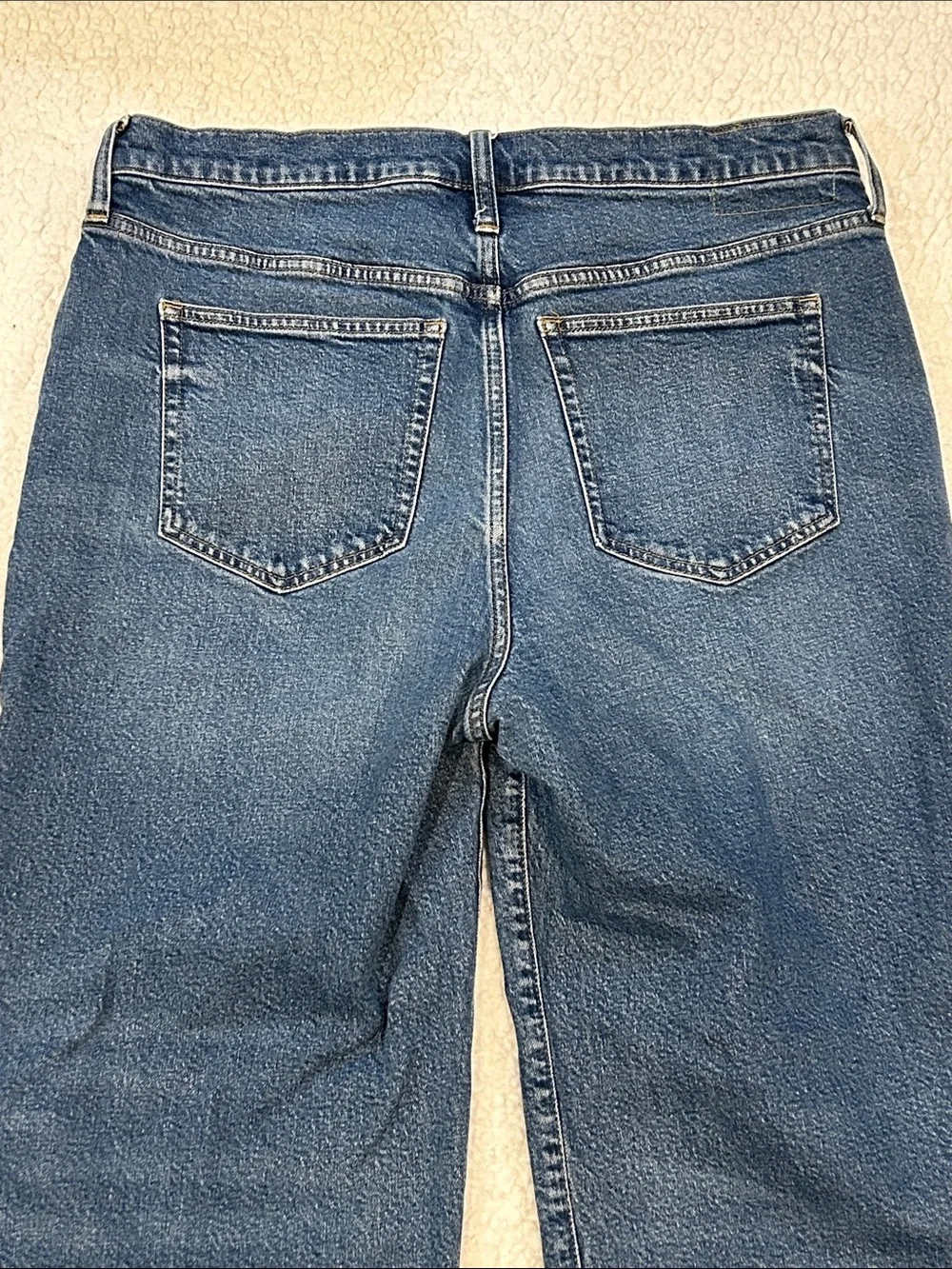 J. Crew '96 Slim Wide Jeans size 34 High Rise Cropped Ankle CC583